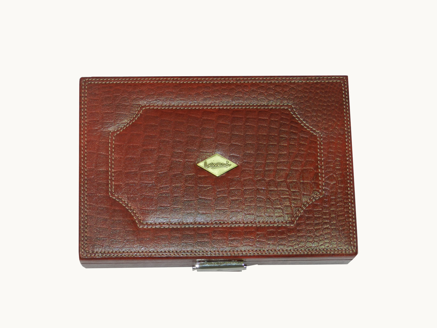 7 Pen Box, Cufflink Box, Ring Box Multipurpose Genuine Leather # L_7.PB+RB