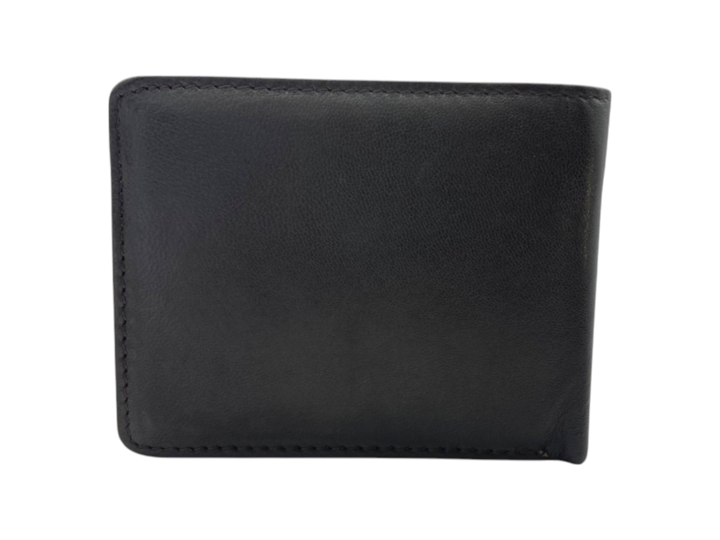 Smooth Leather Card & Coin Billfold Wallet # 4094