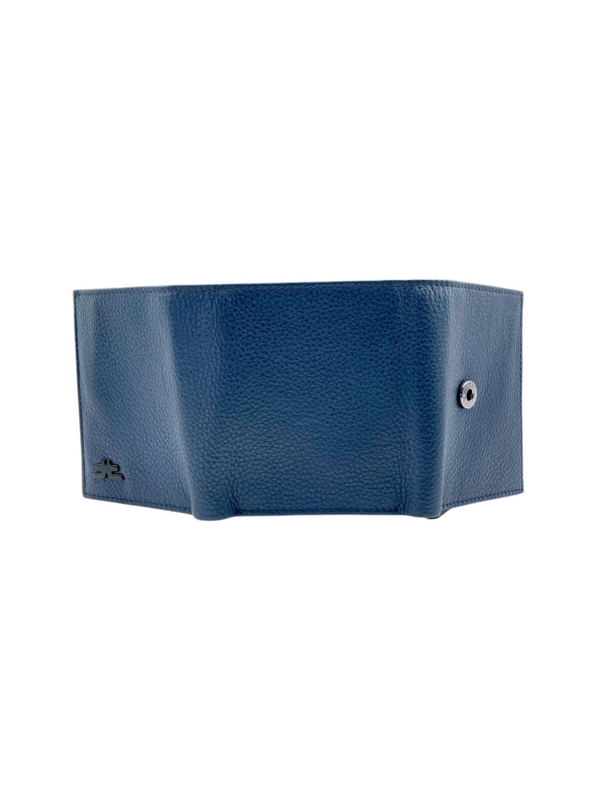 Smart Pop-Up Metallic Card Holder Tri-Fold Wallet in Leather # TRI - 4522.NEW-Buton