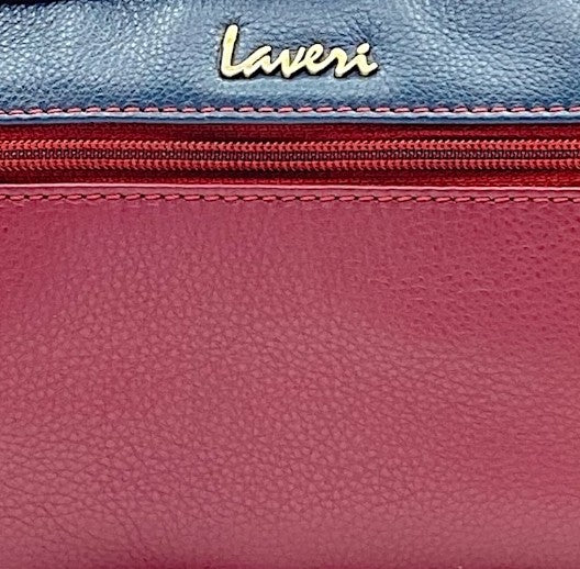 Hand Pouch, Wash Bag, Toiletry, Genuine Leather # 2295NH