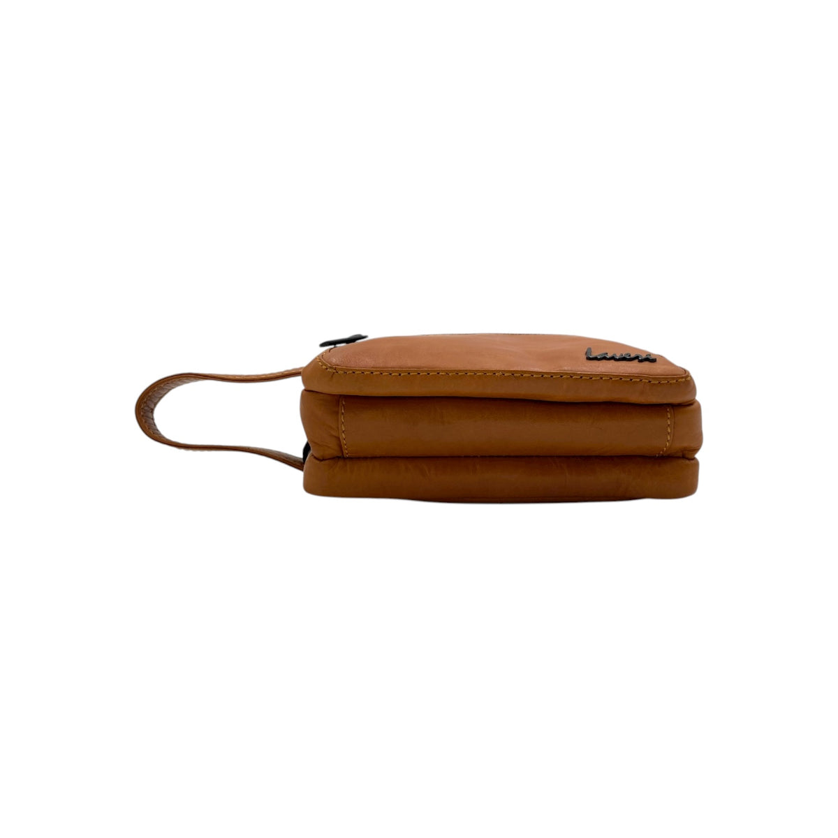 Hand Pouch, Wash Bag, Toiletry, Genuine Leather # 2040SH
