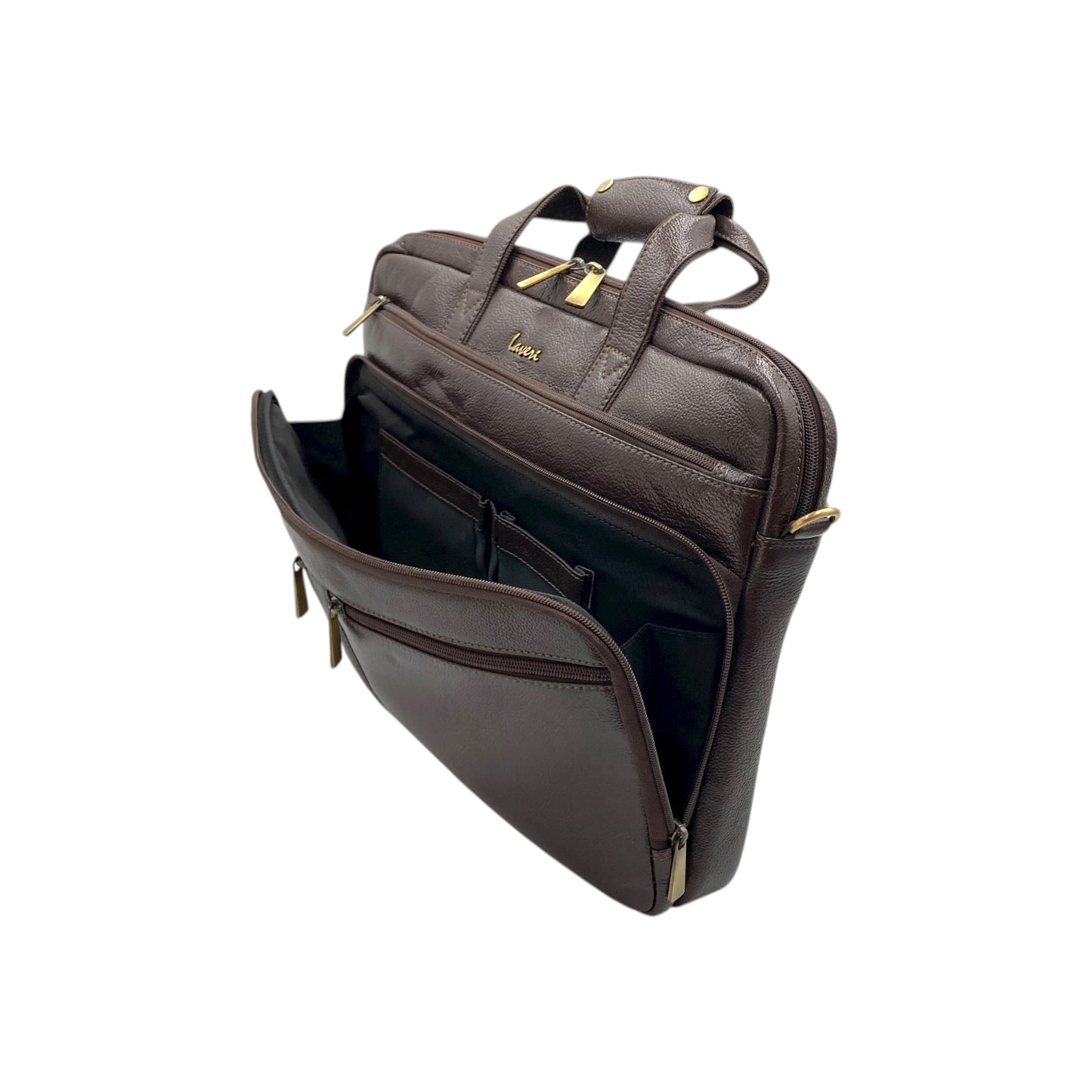 Explorer Pebble Big Leather Laptop Bag #2888