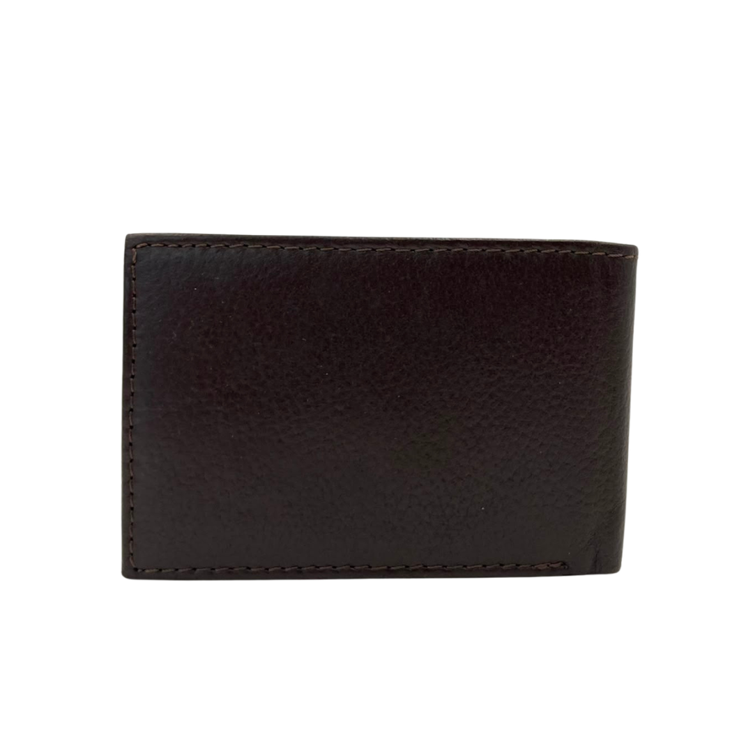 Mens Genuine Leather Mens wallet Leather Lined Bi fold Wallet For Men # 1020
