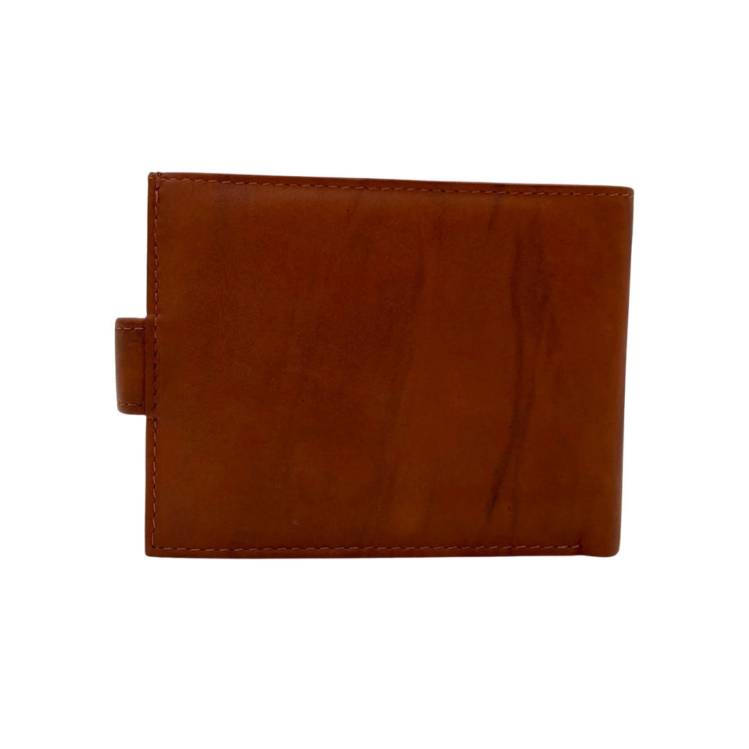 Mens Genuine Leather Mens wallet Leather Lined Bi fold Wallet For Men # 1261L
