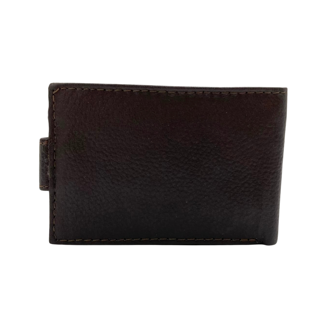 Mens Genuine Leather Mens wallet Leather Lined Bi fold Wallet For Men # 1020L