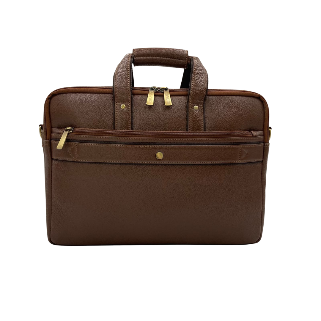 Expandable Leather Laptop Organiser Premium # 2819