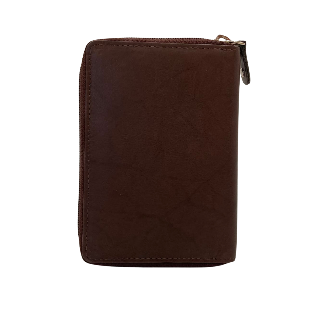 Fullzip leather mens Wallet #618CZ
