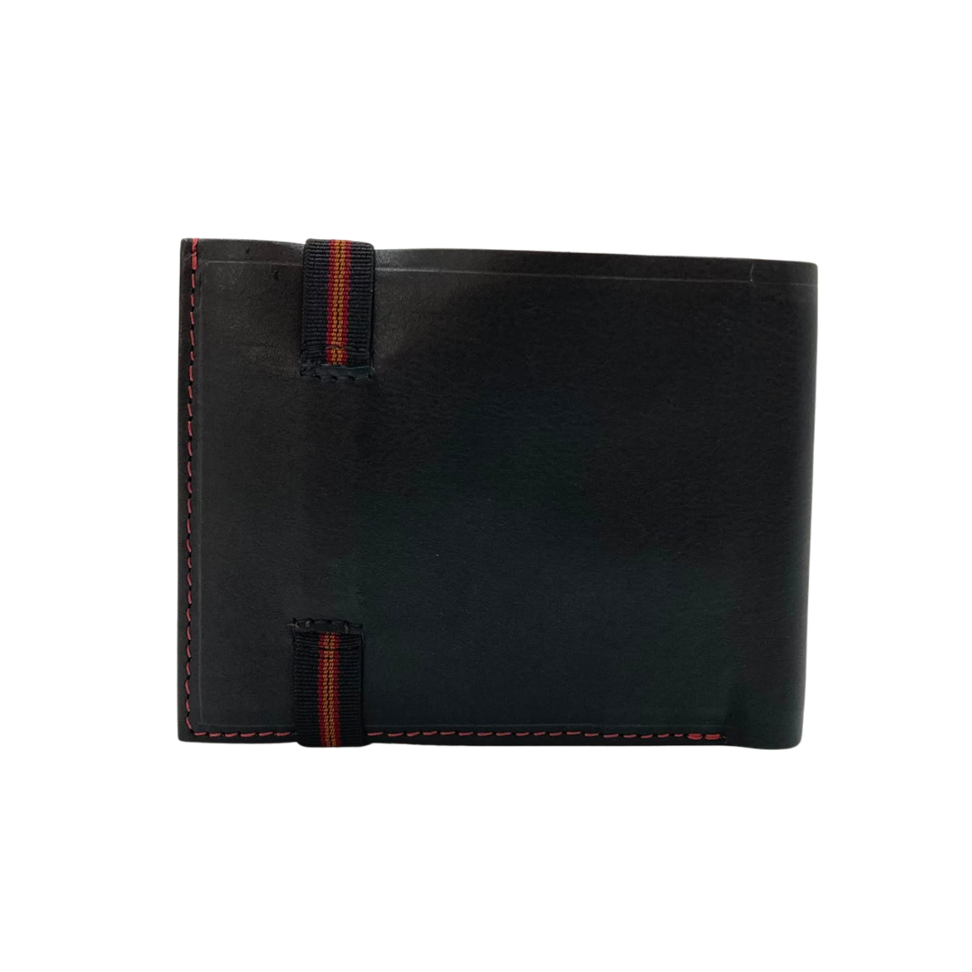 Mens Genuine Leather Mens wallet Leather Lined Bi fold Wallet For Men # 1406C EL