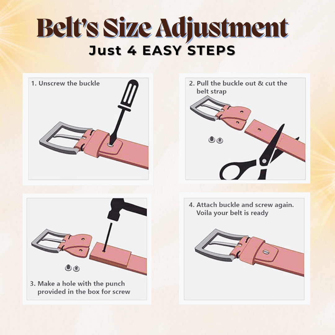 Unisex Leather Belt 25mm R.Grain