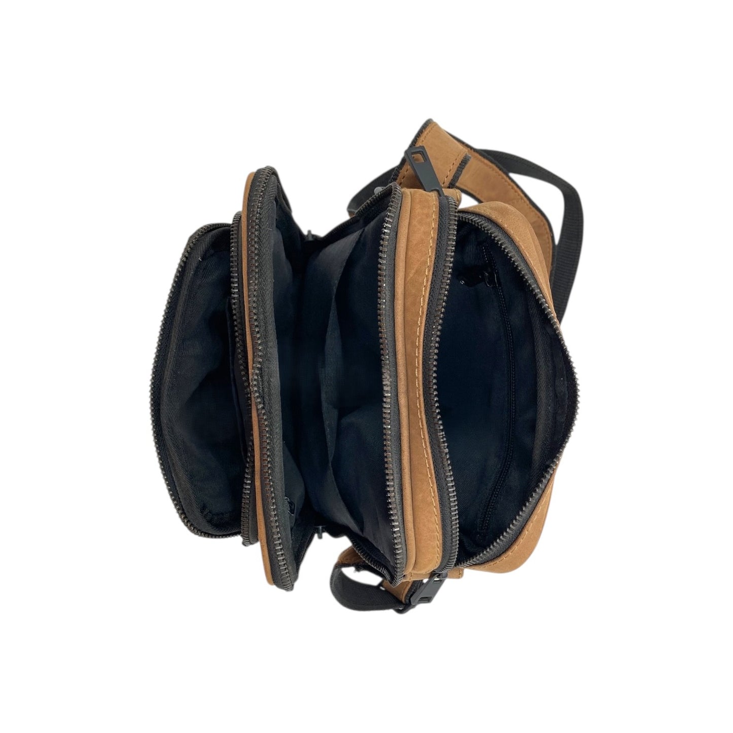 Vintage Leather Men's Leather Sling Bag – Crossbody Travel Bag with Multiple Compartments /Messenger Bag # 2677