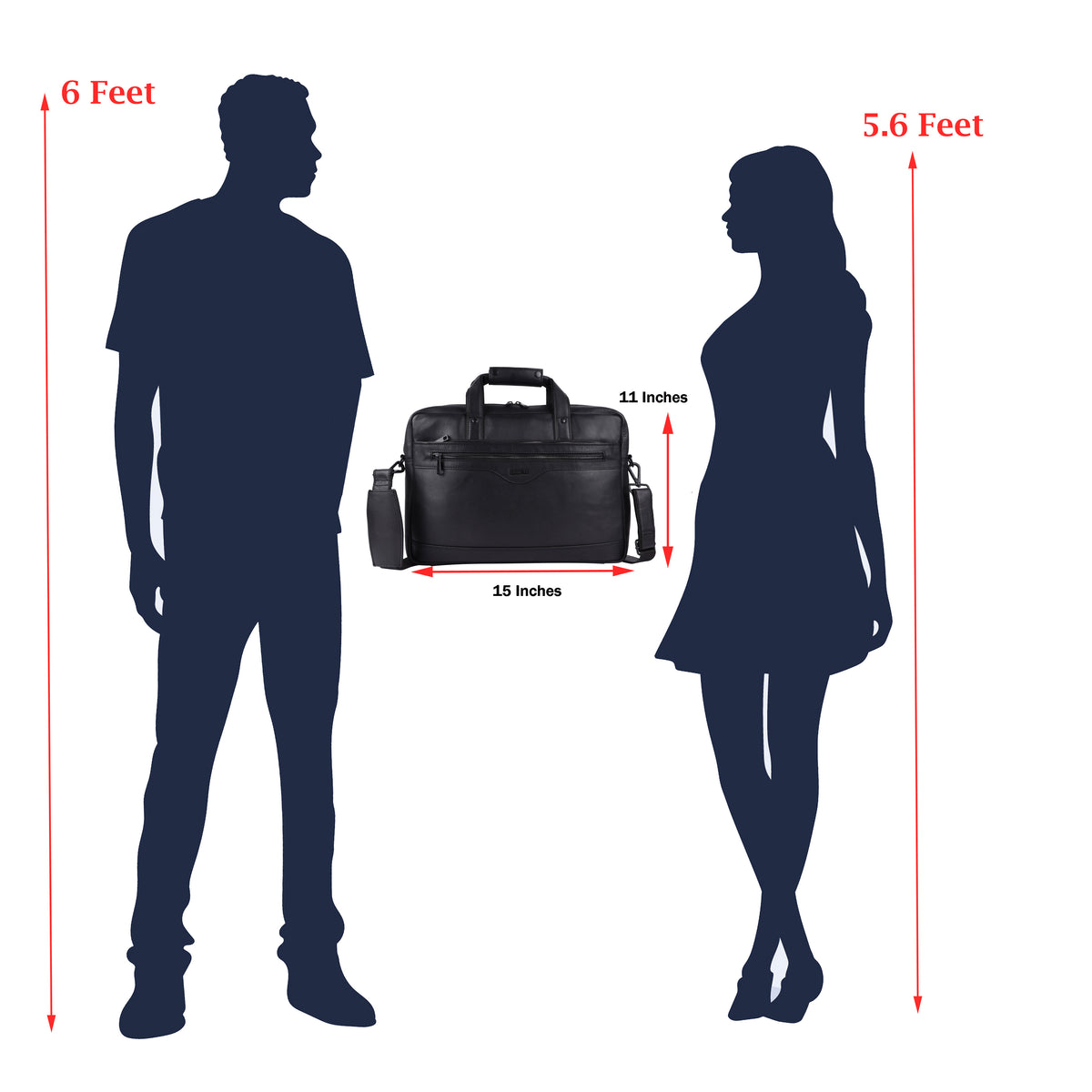 Trailblazer Premium Leather Laptop Bag # 2815