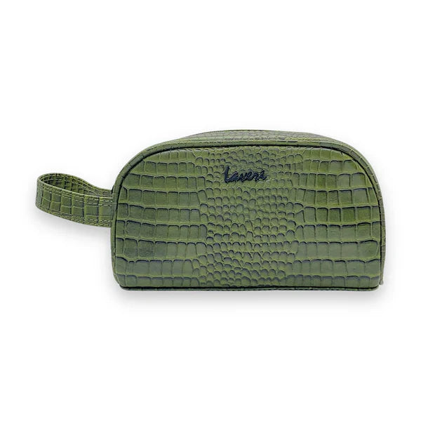 Mens Leather Travel Toiletry Bag with Multiple Compartments – Mylaveri