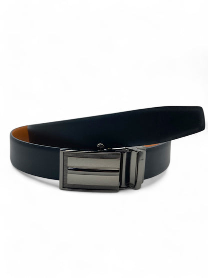 Mens Leather Belt Reversible with Auto-lock Buckle 35mm Envi