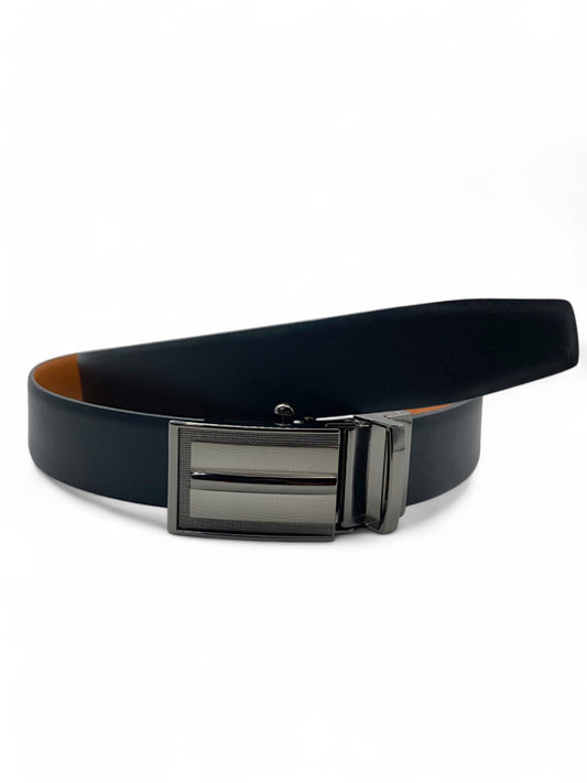 Mens Leather Belt Reversible with Auto-lock Buckle 35mm Envi