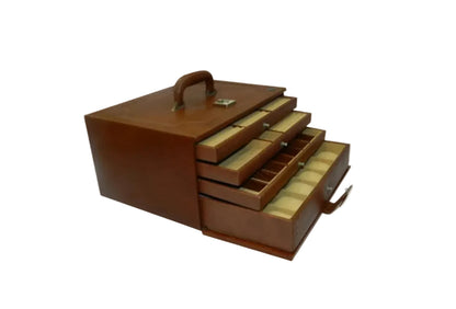 18 Watches with Multipurpose Jewellery Box Genuine Leather