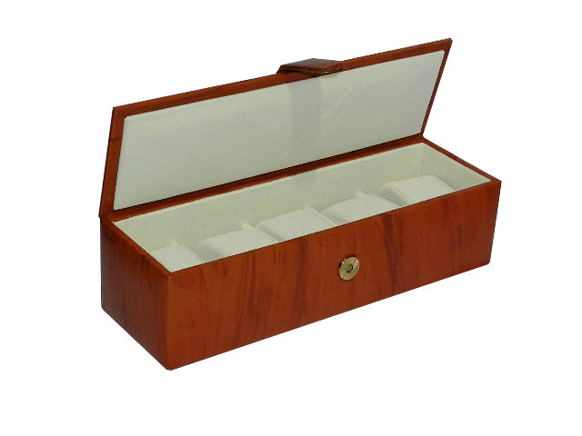 5 Slot Genuine Leather  Watch Box