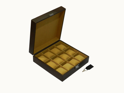 12 Slot Vegan Leather  Watch Box