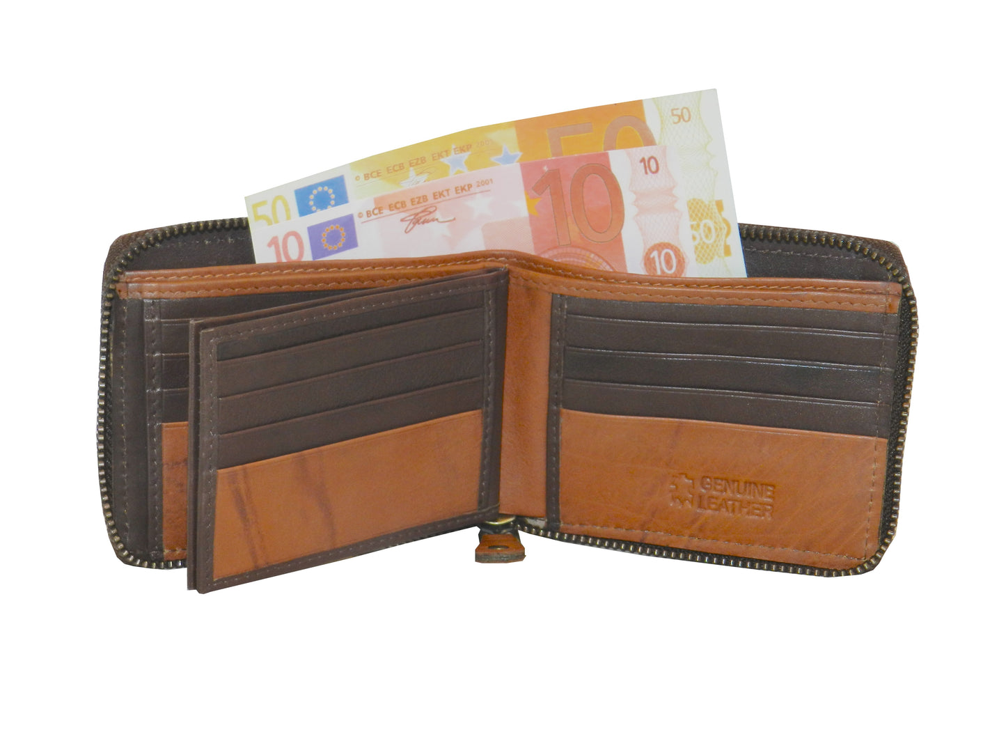 ZipVault 18 Card Full Zip Wallet #983Z CC