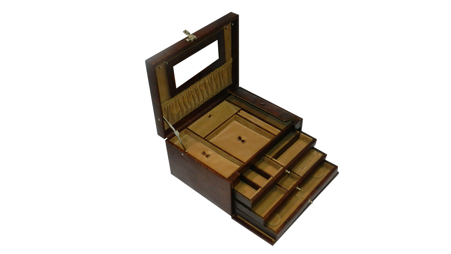 MJB Multipurpose Jewellery Box Genuine Leather