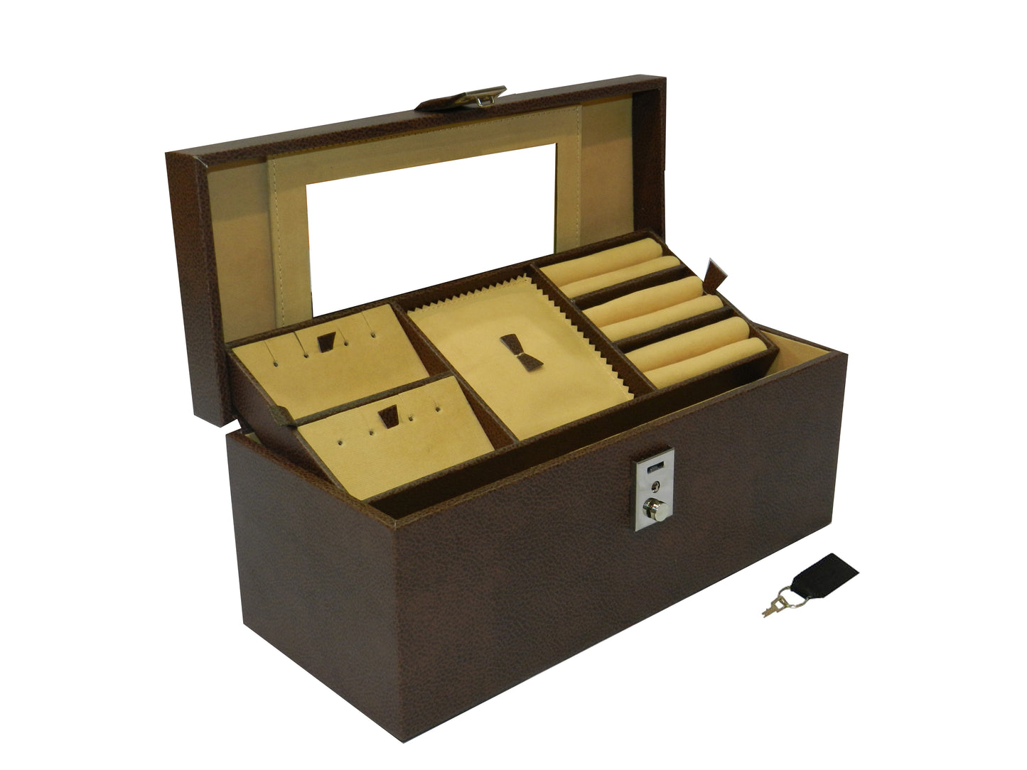 Bank Locker Multipurpose Jewellery Box Vegan Leather