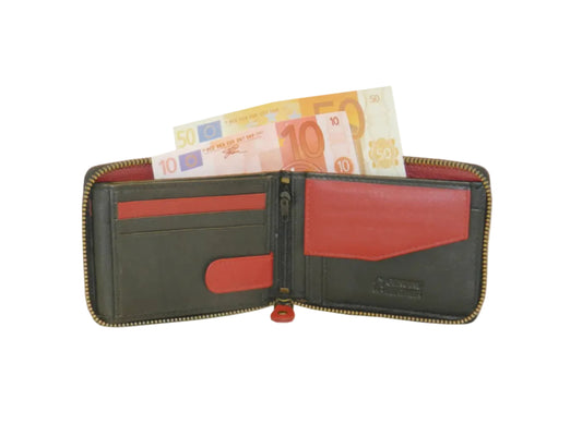 ZipVault 18 Card Full Zip Wallet Coin Pocket LOGO # 1013CZ