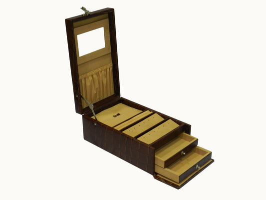 New Locker Multipurpose Jewelry Box Genuine Leather #  XL_LOCKER JB [New]