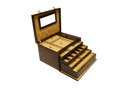 Jewelry Box Genuine Leather Multipurpose Watch & Jewelry XL - BB+JB