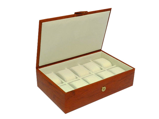 10 Slot Genuine Leather Premium Watch Box