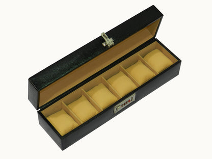 6 Slot Genuine Leather Premium Watch Box