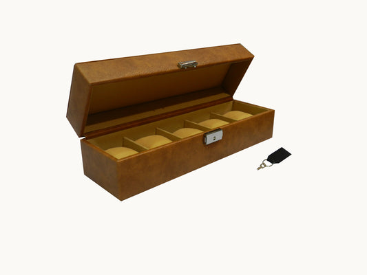 5 Slot Vegan Leather  Watch Box