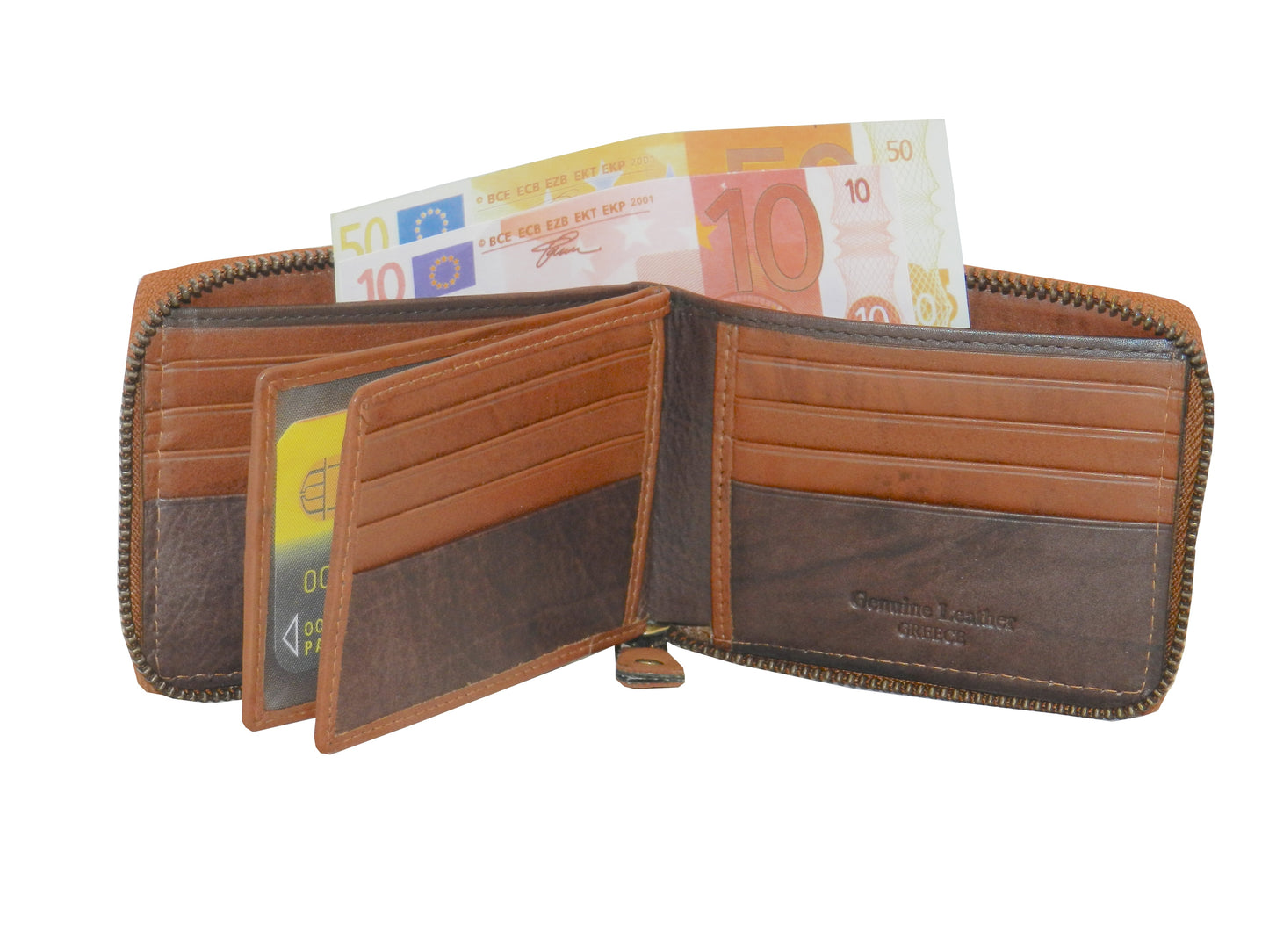 ZipVault 18 Card Full Zip Wallet #983Z CC