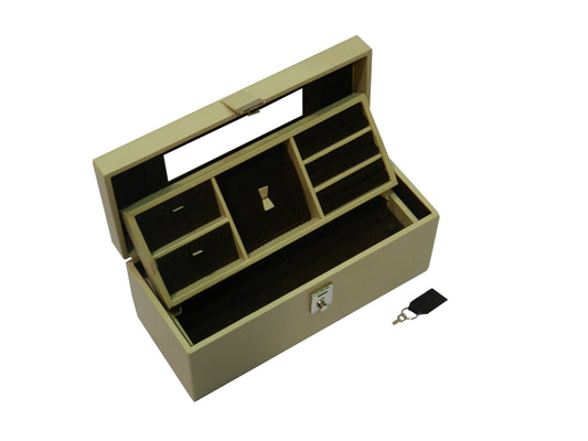 Bank Locker Multipurpose Jewellery Box Vegan Leather