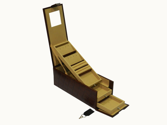 Small New Locker Jewelry Box Genuine Leather #  S_LOCKER