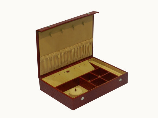 Compact Flat Snap Button Jewelry Box # L.Button_JB