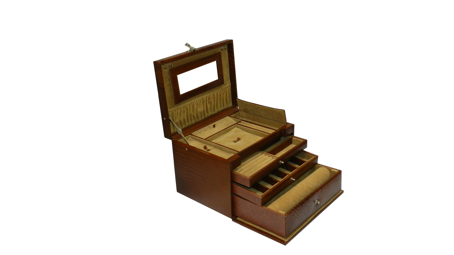 MJB Multipurpose Jewellery Box Genuine Leather