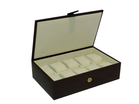 10 Slot Genuine Leather Premium Watch Box