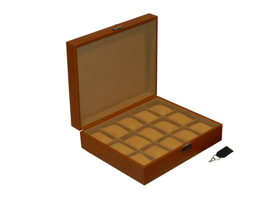 15 Slot Vegan Leather  Watch Box