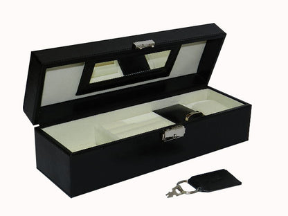 Watch Box with Ring  & Cufflink Box in Genuine Leather