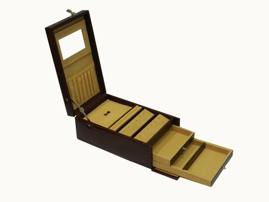 New Locker Multipurpose Jewelry Box Genuine Leather #  XL_LOCKER JB [New]