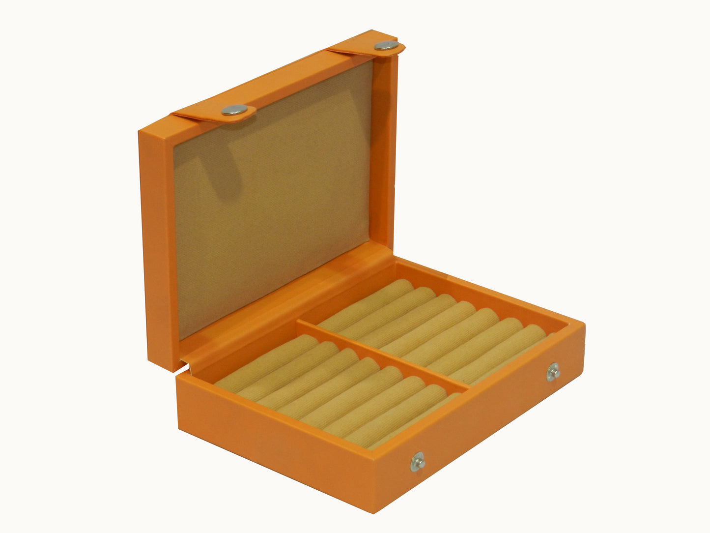 Square Ring & Cufflink Box Vegan Leather