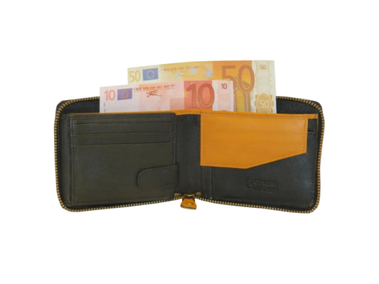 ZipVault 18 Card Full Zip Wallet Coin Pocket LOGO # 1013CZ