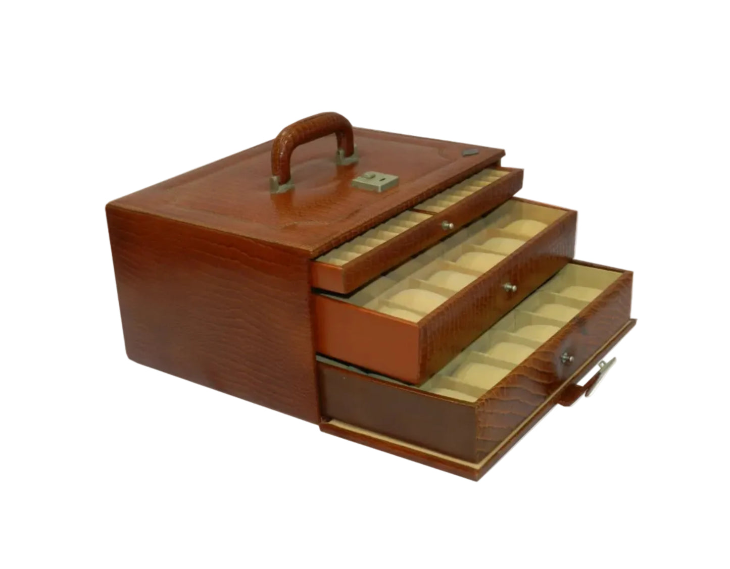 36 Slot Watches with Multipurpose Jewellery Box Genuine Leather