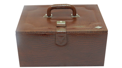 18 Watches with Multipurpose Jewellery Box Genuine Leather