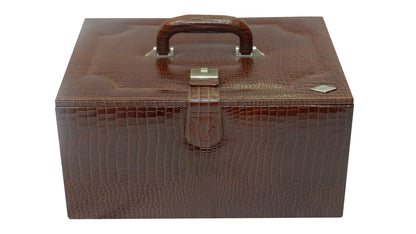 36 Slot Watches with Multipurpose Jewellery Box Genuine Leather
