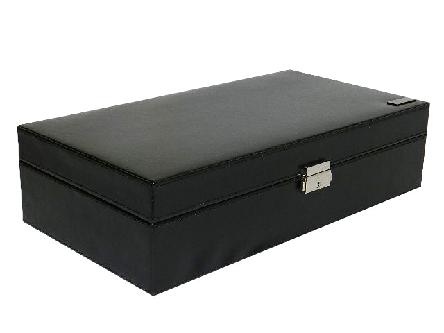 Large Watch Box Ring  & Cufflink Box in Genuine Leather