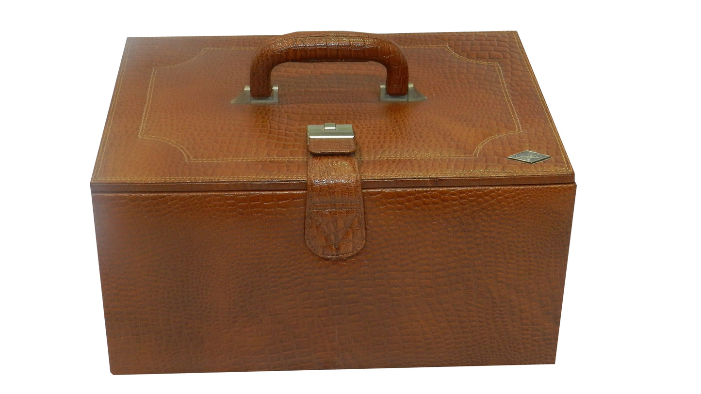 18 Watches with Multipurpose Jewellery Box Genuine Leather