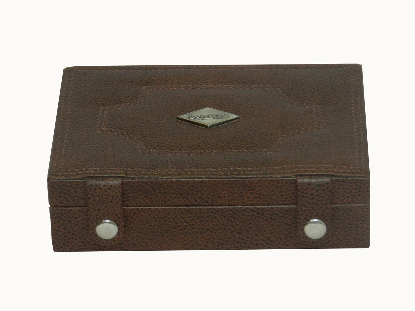 Square Ring & Cufflink Box Vegan Leather