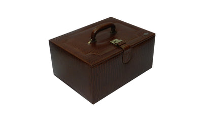 36 Slot Watches with Multipurpose Jewellery Box Genuine Leather