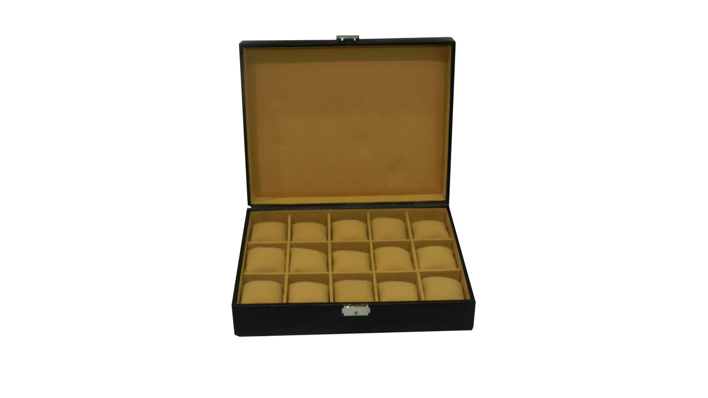 15 Slot Vegan Leather  Watch Box