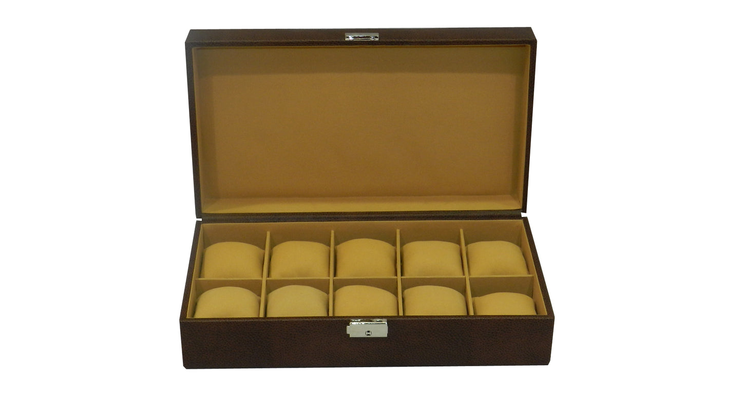 10 Slot Vegan Leather  Watch Box